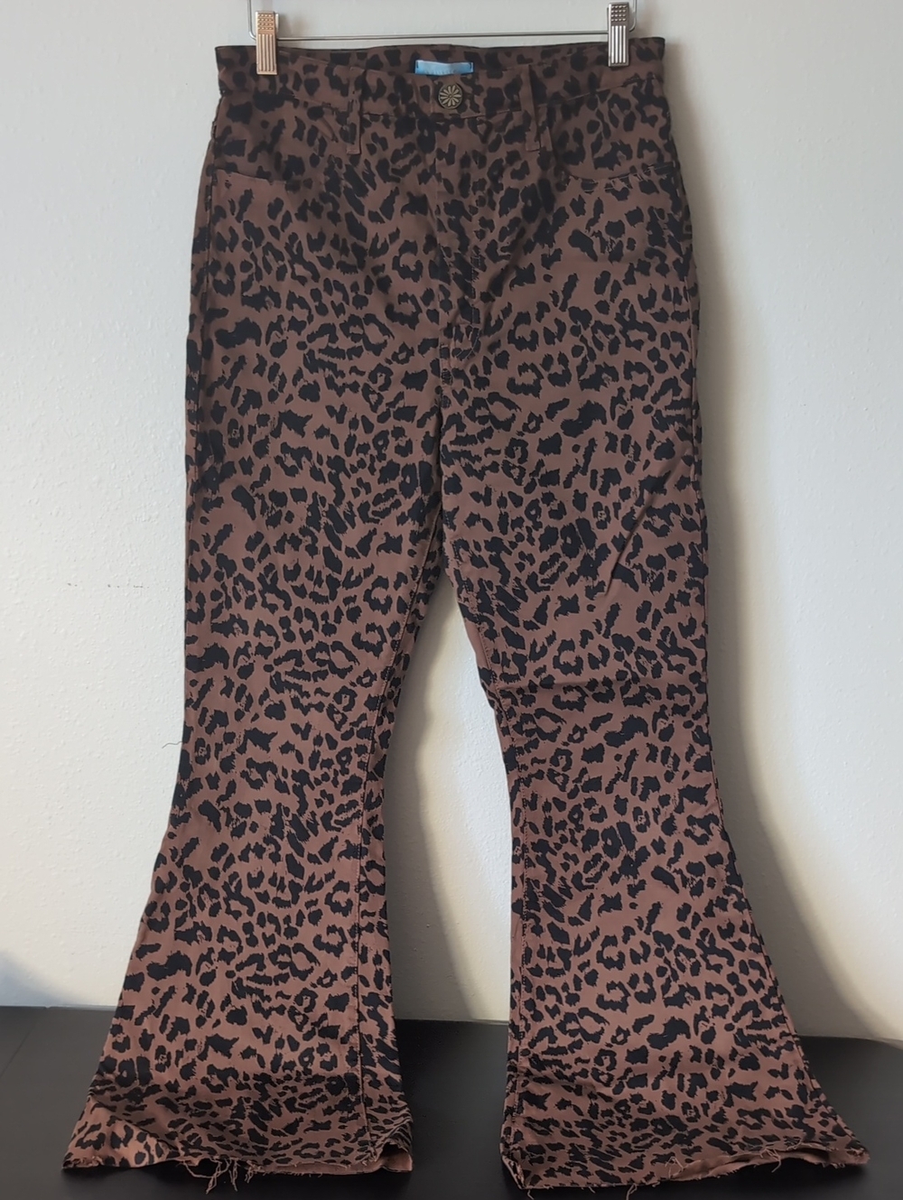 Leopard Print Flared Pants
